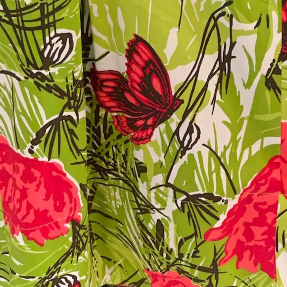 Vintage (NEW with TAG) TALBOTS 100% Cotton FLORAL PLEATED SKIRT -Size 6 - Picture 10 of 12